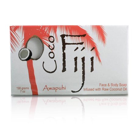 COCO FIJI Infused Face  Body Soap with Raw Coconut Oil Awapuhi Seaberry 833884001159